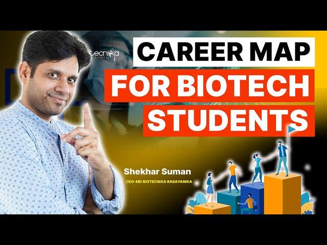 Career Map for Biotech Students: BSc, BTech, MSc, MTech #biotechnology #career #scope