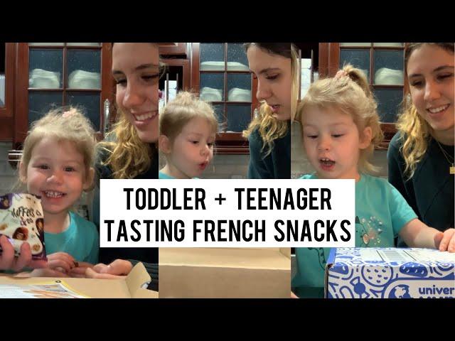 Our Teenager Teaches Our Toddler French + We Almost Lose a Tooth Eating French Candy!