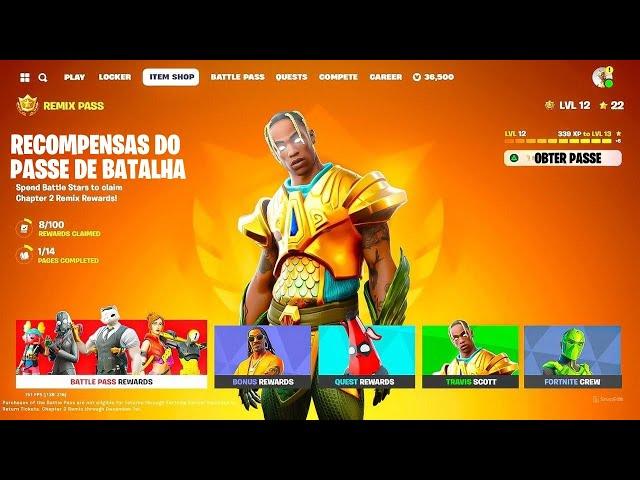 VAZOU AS NOVAS SKINS SECRETAS da NOVA TEMPORADA REMIX do FORTNITE!