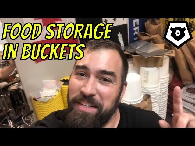 Food Storage in Buckets How-To for SHTF Prepper