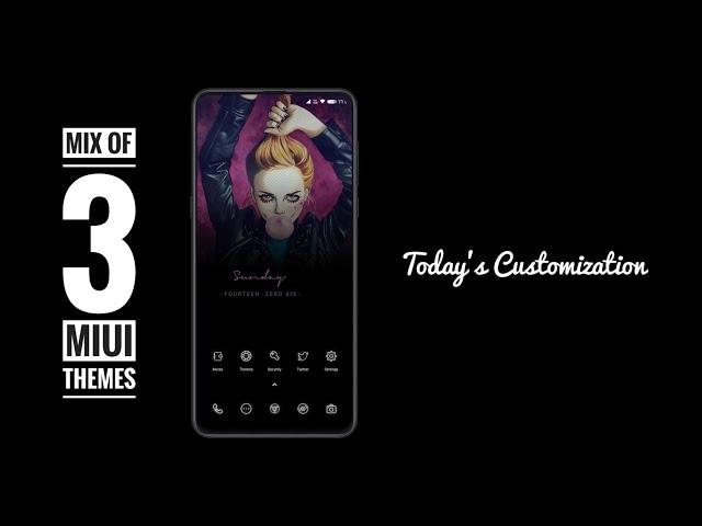 Mix Of 3 MIUI Themes | Today's Customization !