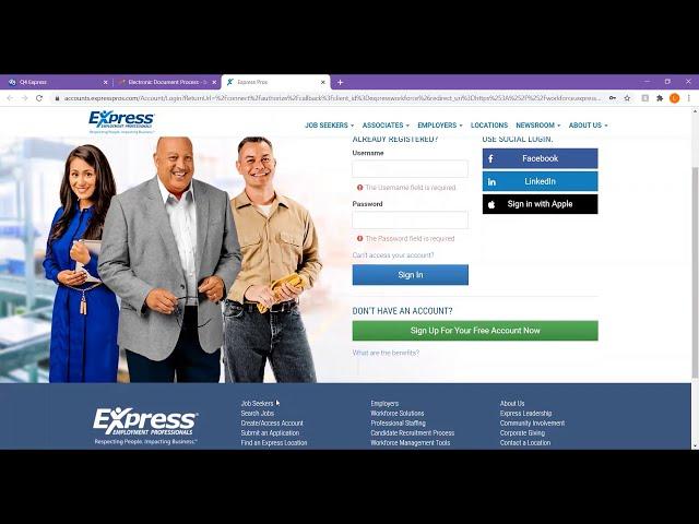 Express Employment Professionals Onboarding Steps