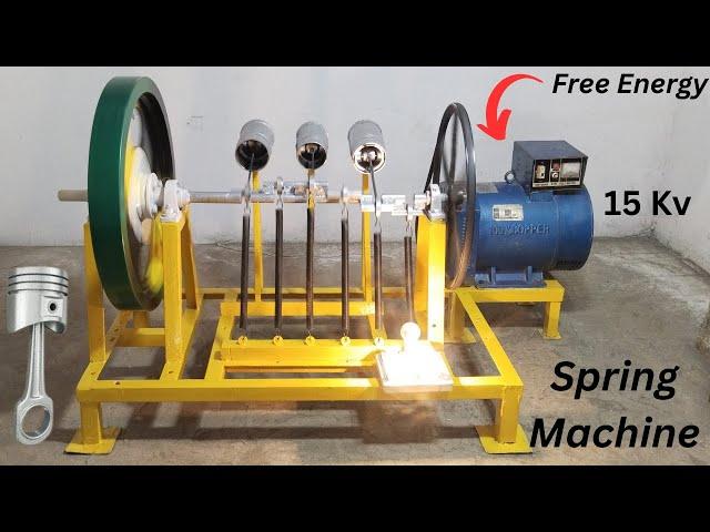 Build 220v 15kw Fuel Free Spring Machine Make Electricity Free Energy Generator 15kw Alternator