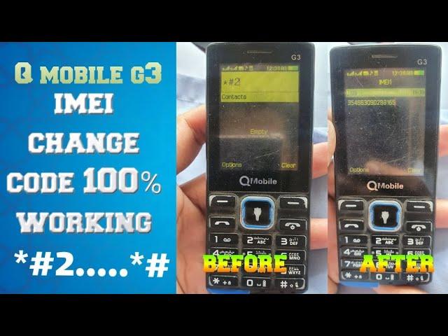 qmobile g3 imei change code || how to change qmobile imei code