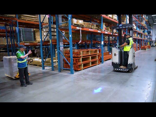 Global Industrial™ Forklift Blue Arrow Safety Light for Warehouses