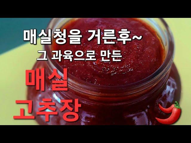 [매실과육활용법] 매실청을 거르고 매실 과육으로 만든 매실고추장담그기/매실장아찌/매실잼만들기