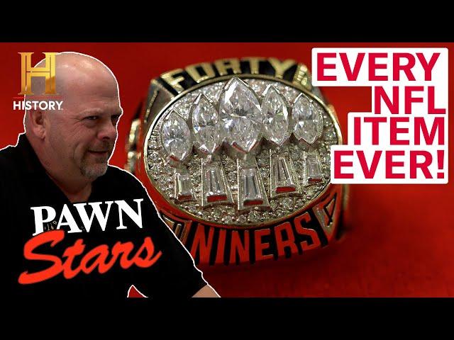 Pawn Stars: 22 NFL TOUCHDOWN DEALS! RARE FOOTBALL MEMORABILIA