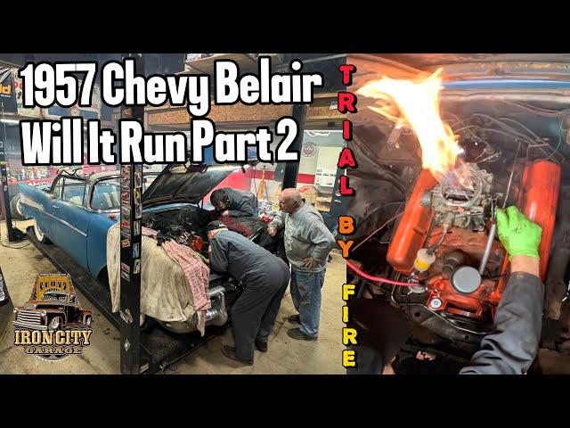 Will it Run?? 1957 Chevy Bel Air CONVERTIBLE! Part 2 283 V8. Pennsylvania BARN FIND.