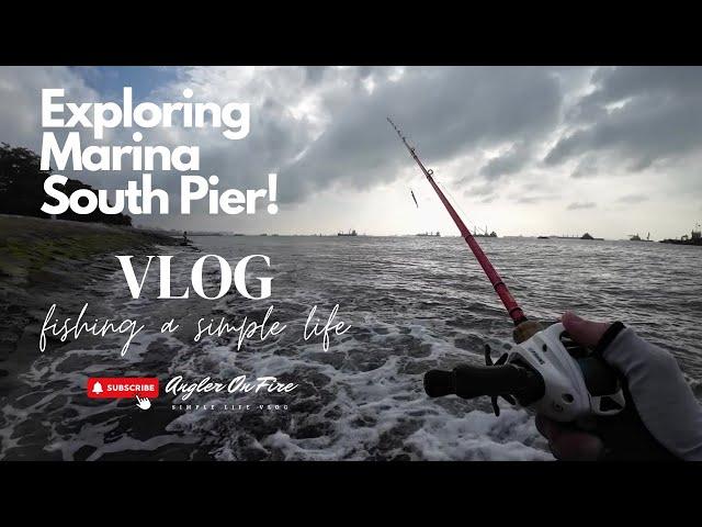 Vlog 23: Exploring The Breakwaters At Marina South Pier & Land Based Saltwater Fishing In Singapore