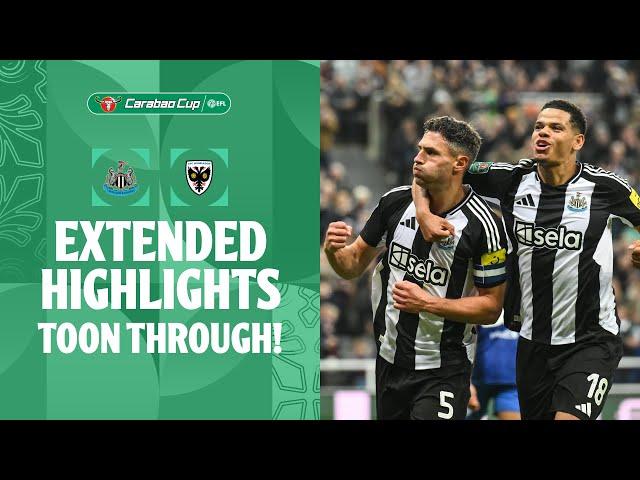 TOON THROUGH! | Newcastle United v AFC Wimbledon extended highlights