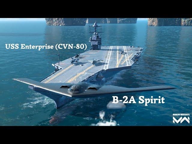 USS Enterprise & B-2A Spirit - Perfect Combo from USA - Modern Warships