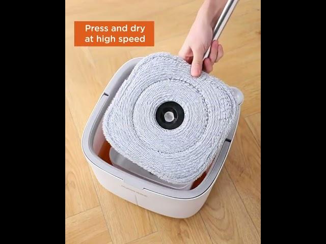 Joybos® Easy Washing Square Spin Mop & Bucket System