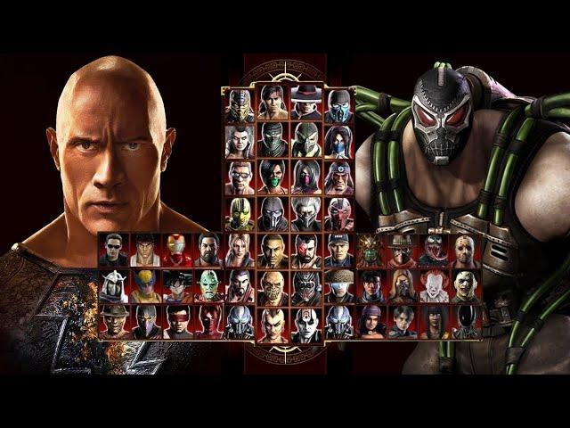 Mortal Kombat 9 - BANE & BLACK ADAM - Expert Tag Ladder - Gameplay @(1080p) - 60ᶠᵖˢ 