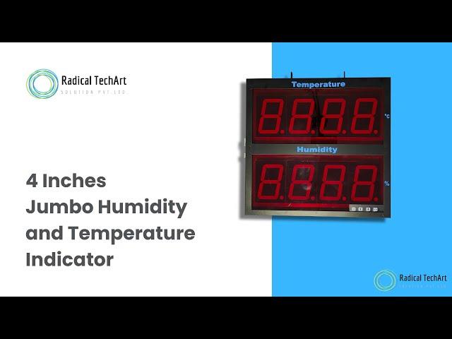 4 Inches Jumbo Humidity and Temperature Indicator RadicalTechArt I RadicalTalks I RadicalTechMart