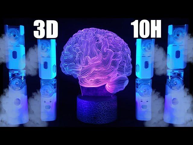 tASMR Aerosol 3D ( Eight nebulizers) Amazing white noise  to relax your mind 