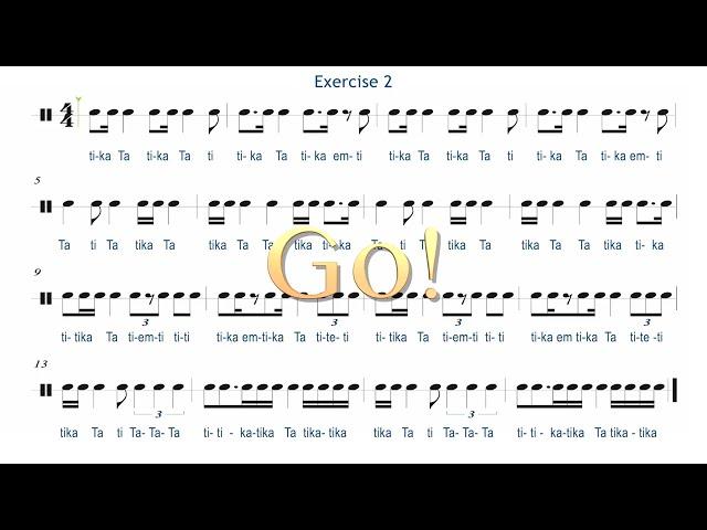 Syncopated Rhythm Exercise for Intermediate & Advanced Level #musiclessons