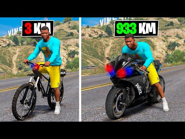 EVOLUI PARA MOTO DA POLÍCIA MAIS RÁPIDA DO GTA 5