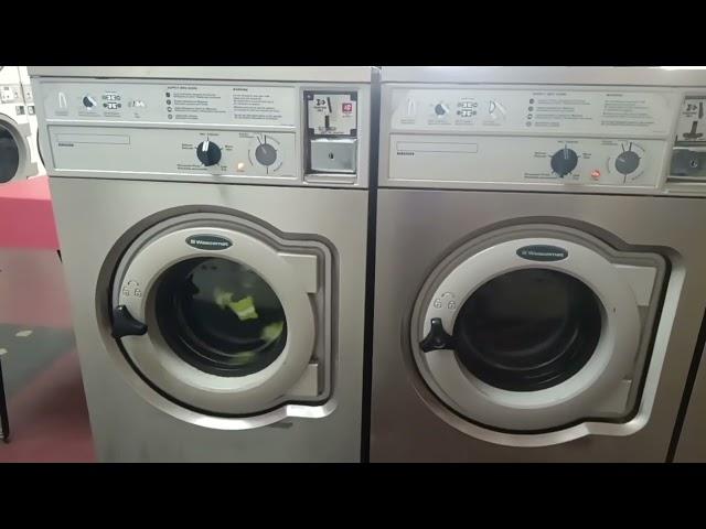 Wascomat Junior W620 Washing Machine. Unbalanced 3rd And Final Spin.