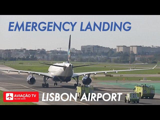 Emergency Landing • Azul Airbus A330-200 • Lisbon Airport