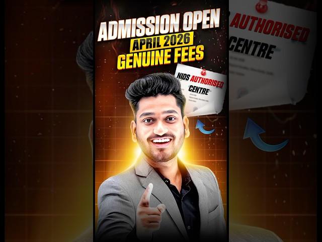 NIOS Admission Open for April 2026 | Real Fees & Documents | How to take Admission in Nios? #nios