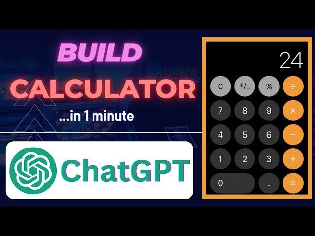 Build a Calculator App in 1 Minute using ChatGPT #openai #chatgpt