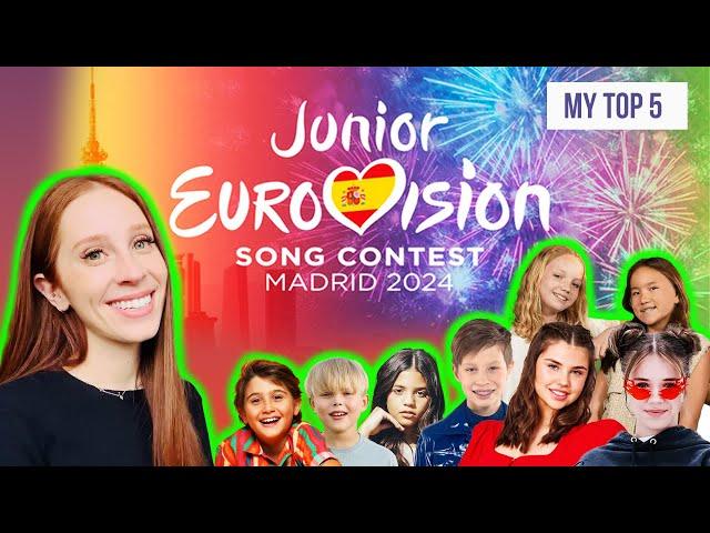 MY TOP 5 SONGS JUNIOR EUROVISION 2024