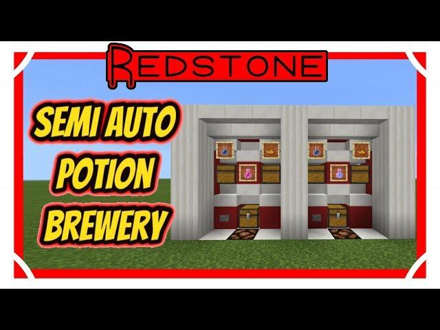How To Build A Potion Brewer In Minecraft Bedrock Edition (MCPE/Xbox/PS4/Switch/Windows10)
