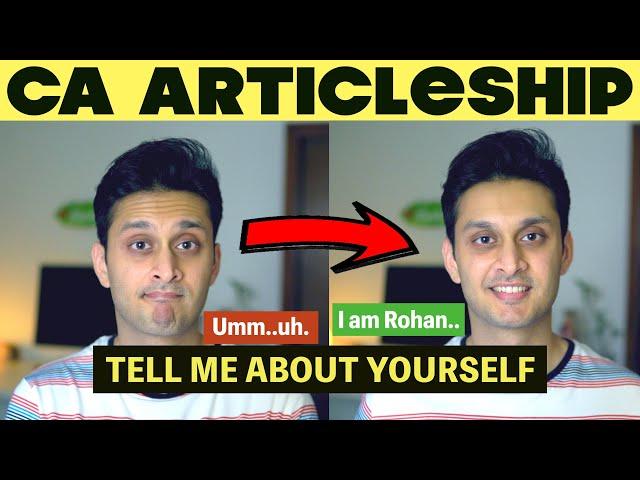 CA Articleship Interview | Tell Me About Yourself Question | CA Rohan Gupta