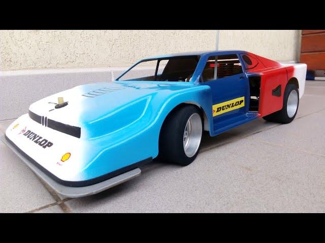 Vintage RC 1/8 onroad car - March BMW M1 slow motion