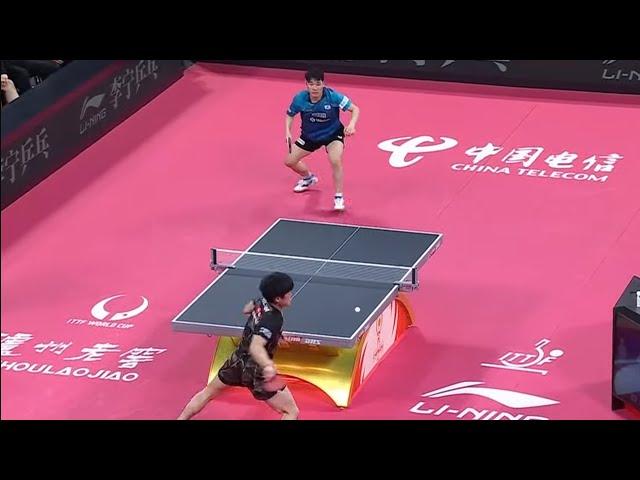 Jang Woojin - Harimoto. Closest Match! Mixed Team World Cup.