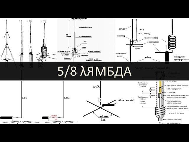 5/8 lambda, evolution of GP antennas