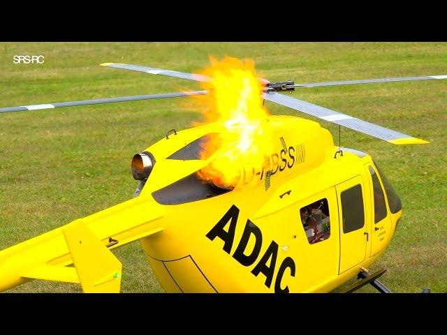 REAL RC TURBINE HELICOPTER // FIRE EXHAUST // 6,5kW  // BK-117 // VARIO-HELICOPTER //