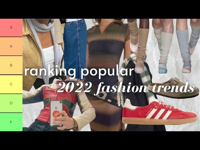 the ultimate tier list ranking for 2022 fashion trends