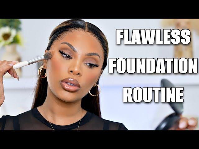 FLAWLESS LONG LASTING FOUNDATION ROUTINE| THE PERFECT BASE