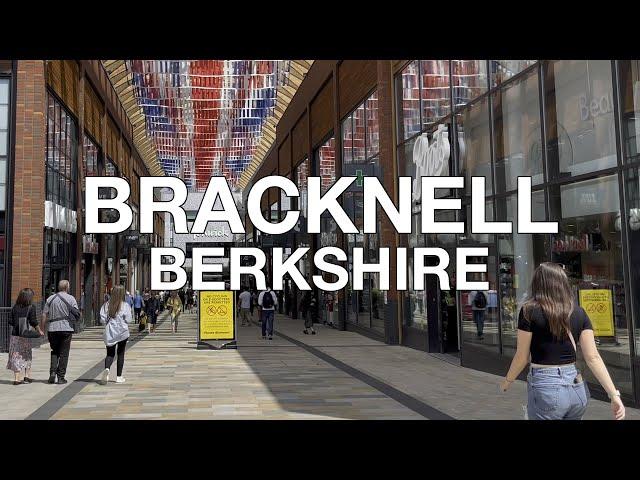 Bracknell Town Centre Street View, Berkshire, UK, England , 4K HDR