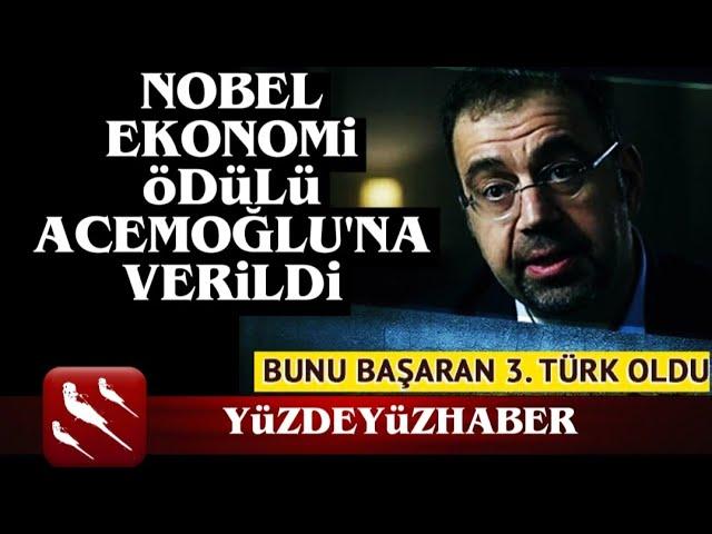 Daron Acemoğlu'na Nobel Ödülü!  Nobel Alan 3. Türk Oldu