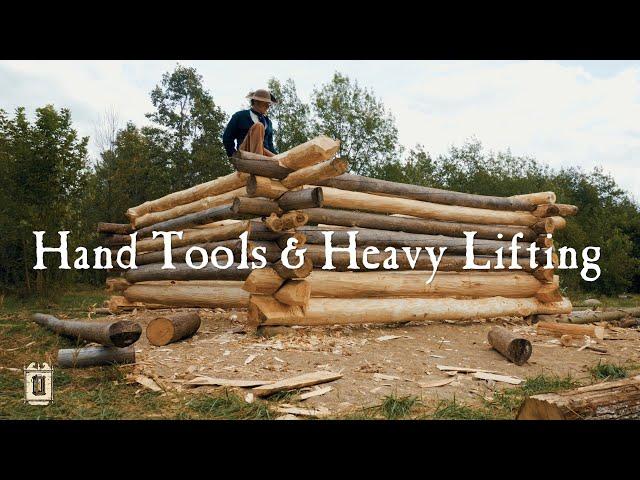 Building Log Cabin Walls - Townsends Homestead Part One