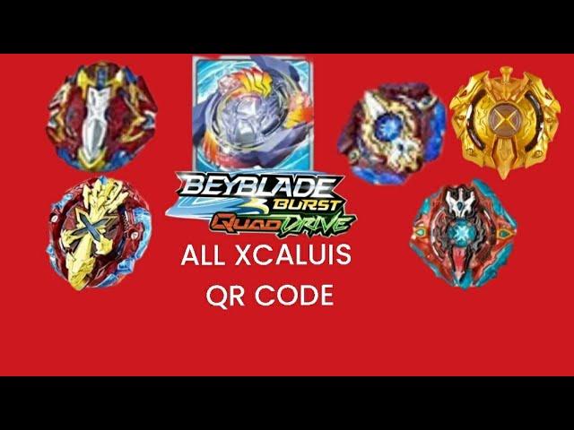 ALL XCALIUS QRCODE BEYBLADE BURST TURBO