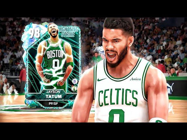 GALAXY OPAL JAYSON TATUM GAMEPLAY! THE FIRST AUCTIONABLE GALAXY OPAL IN NBA 2K25 MyTEAM!