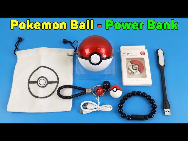 Pokemon Ball Power Bank 10.000mAh, Battery Charger For Mobile Phone | Unboxing TV