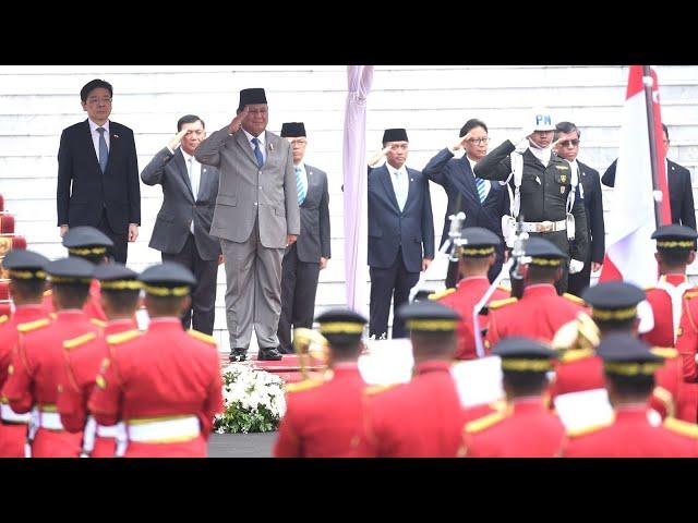 Momen Menhan RI Dampingi Presiden RI Pertemuan Bilat dengan PM Singapore