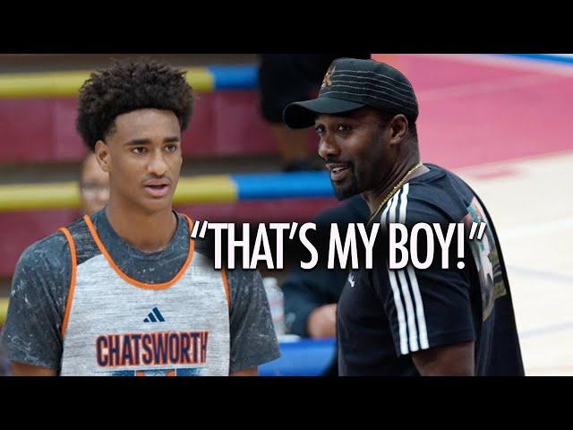 Gilbert Arenas Watches Son Alijah Arenas PUT ON A SHOW!