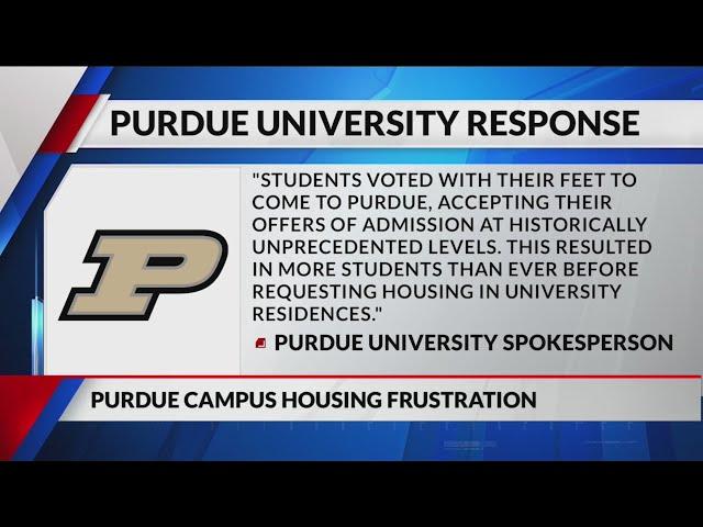 Purdue aims to lower admission rate amid housing strain