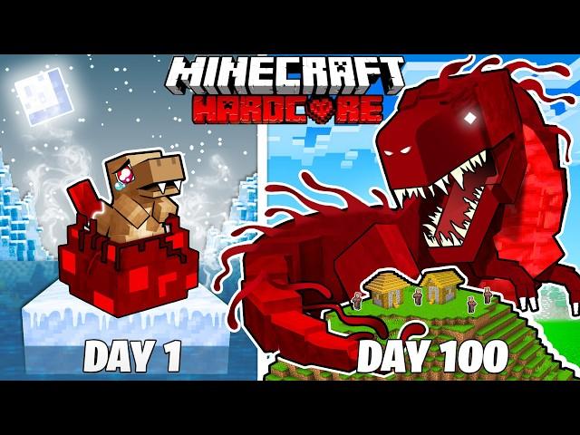 I Survived 100 Days as a BLOOD DINOSAUR in HARDCORE Minecraft