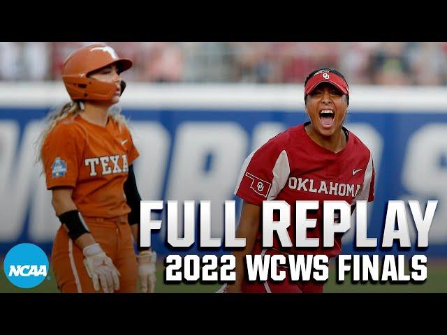 Oklahoma vs. Texas: 2022 Women's College World Series Finals Game 2 | FULL REPLAY