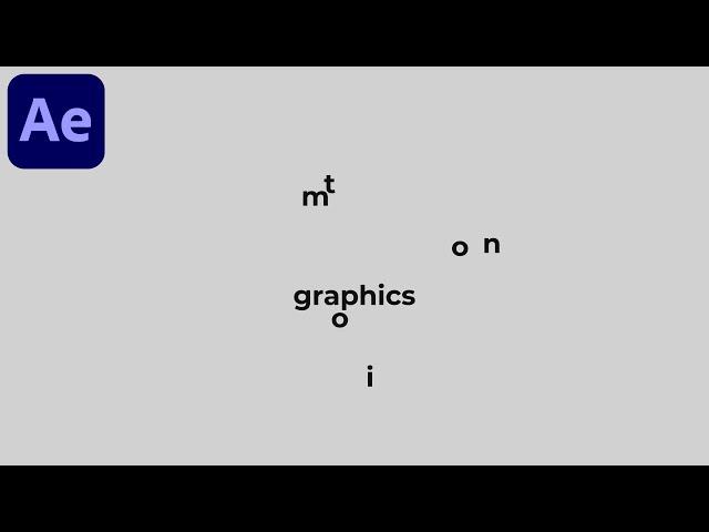 Motion Graphics Text Breaking Animation in After Effects - After Effects Tutorial