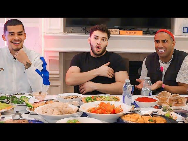 Adin Ross, Fousey, & Sneako MUKBANG..