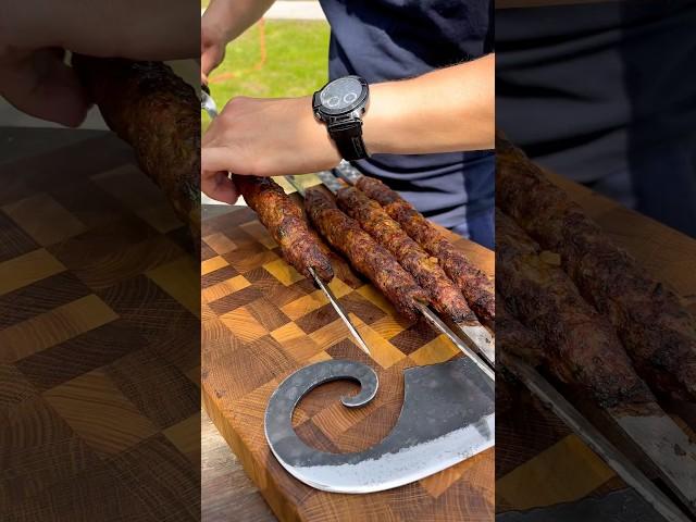 Рубленый шашлык на шампурах это очень просто и самое главное вкусно 