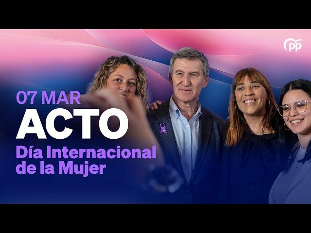 Feijóo participa en un acto con motivo del Día Internacional de la Mujer