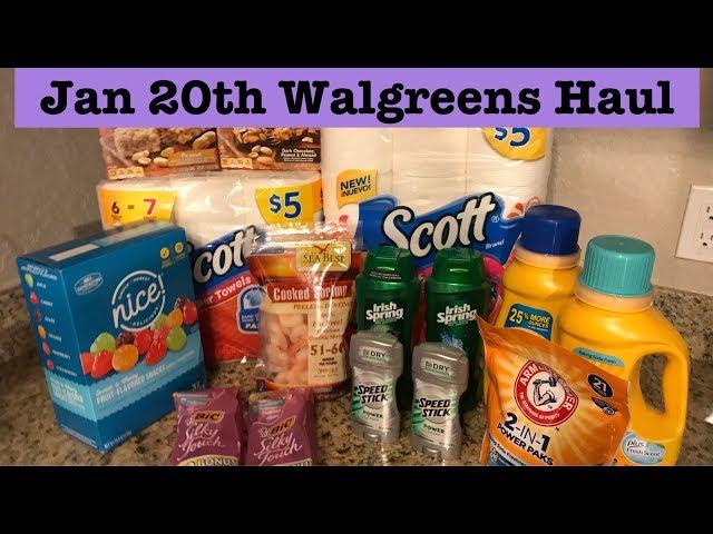 Walgreens Extreme Couponing Haul| Jan 20th| Only cost $1.46!!!!!